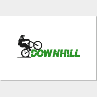 Bike Downhill Posters and Art